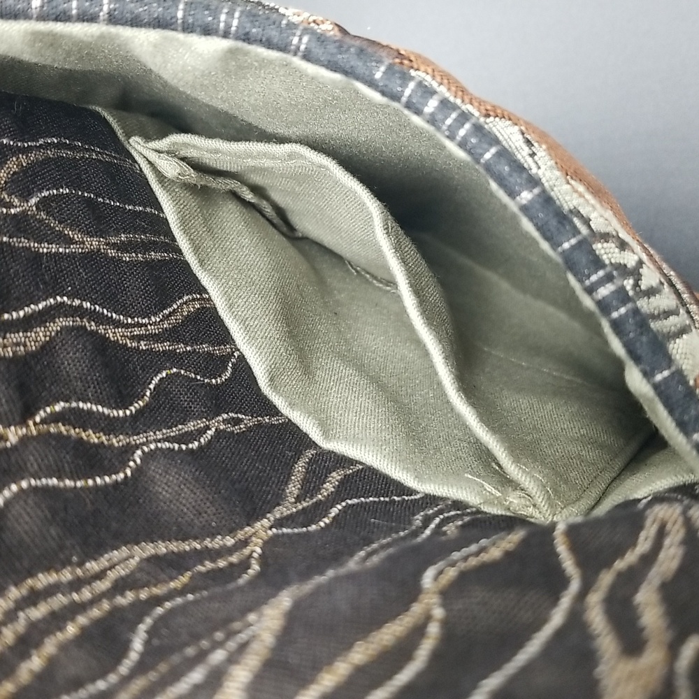 Maruca Brown & Green "Cafe Sling" Handmade in Boulder, Colorado Crossbody Bag - Picture 7 of 14